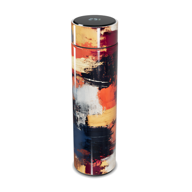 Garrafa Térmica Touch - Estampa Abstrata Colorida