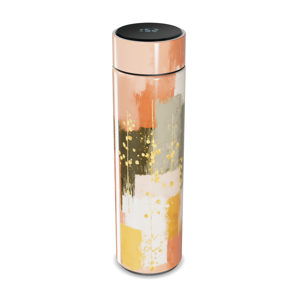 Garrafa Térmica Touch - Estampa Abstrata Colorida