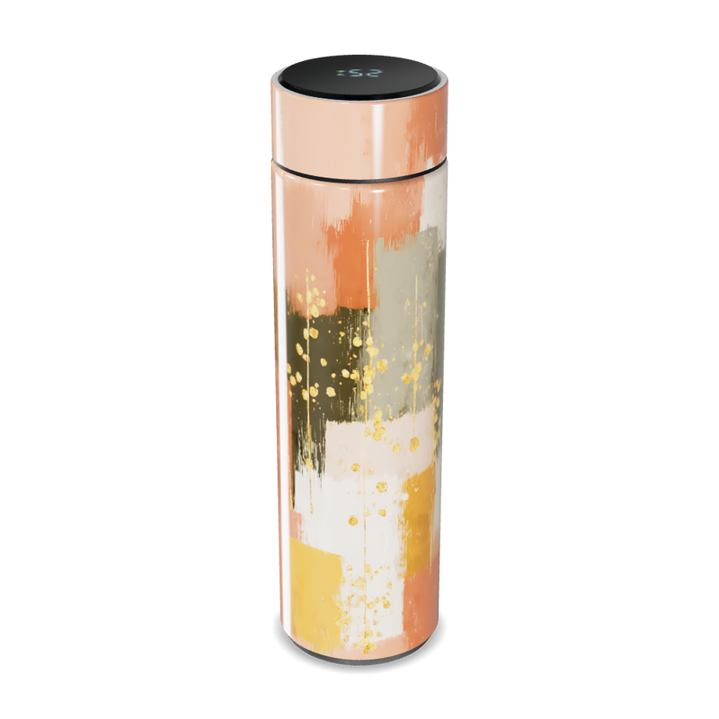 Garrafa Térmica Touch - Estampa Abstrata Colorida