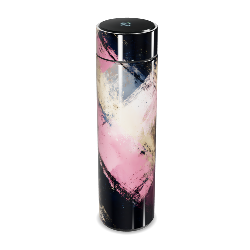 Garrafa Térmica Touch - Design Abstrato Colorido