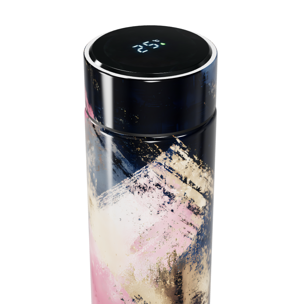 Garrafa Térmica Touch - Design Abstrato Colorido