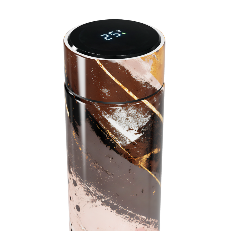 Garrafa Térmica Touch - Design Abstrato Multicolor