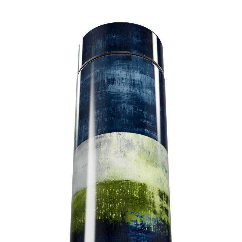 Garrafa Térmica Touch - Azul Verde Listras