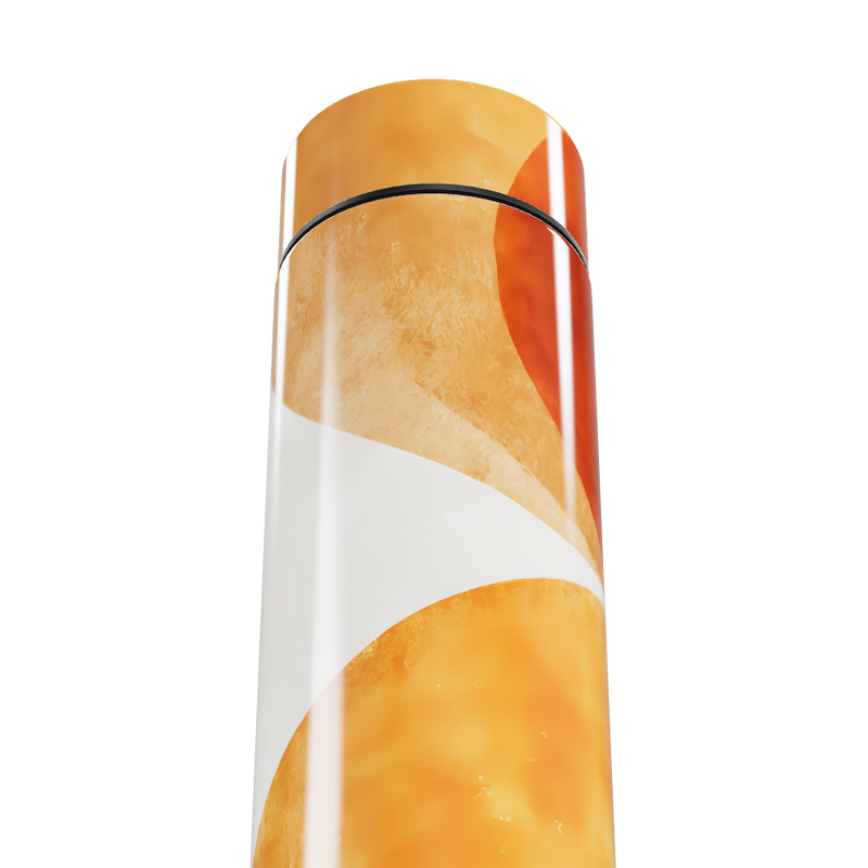 Garrafa Térmica Touch - Estampa Laranja e Branca