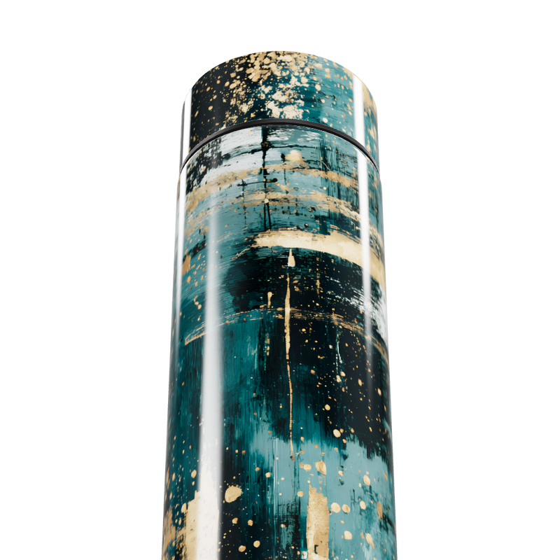 Garrafa Térmica Touch - Azul Abstrato Digital