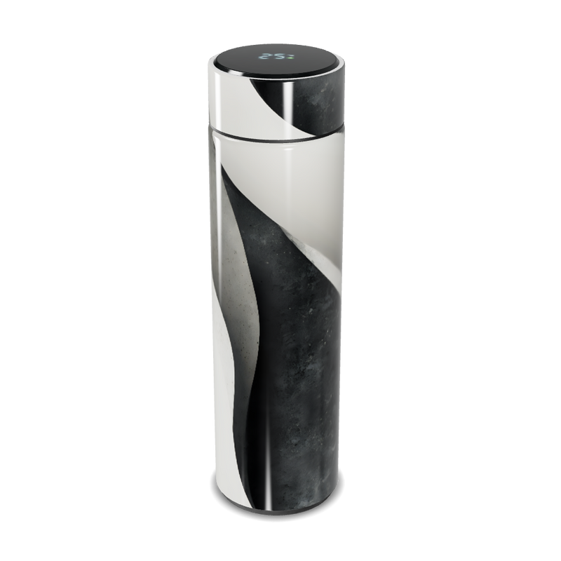 Garrafa Térmica Touch - Preta e Branca Digital