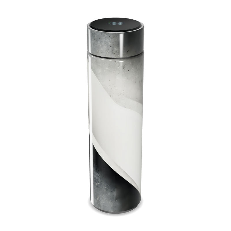 Garrafa Térmica Touch - Preta e Branca Digital