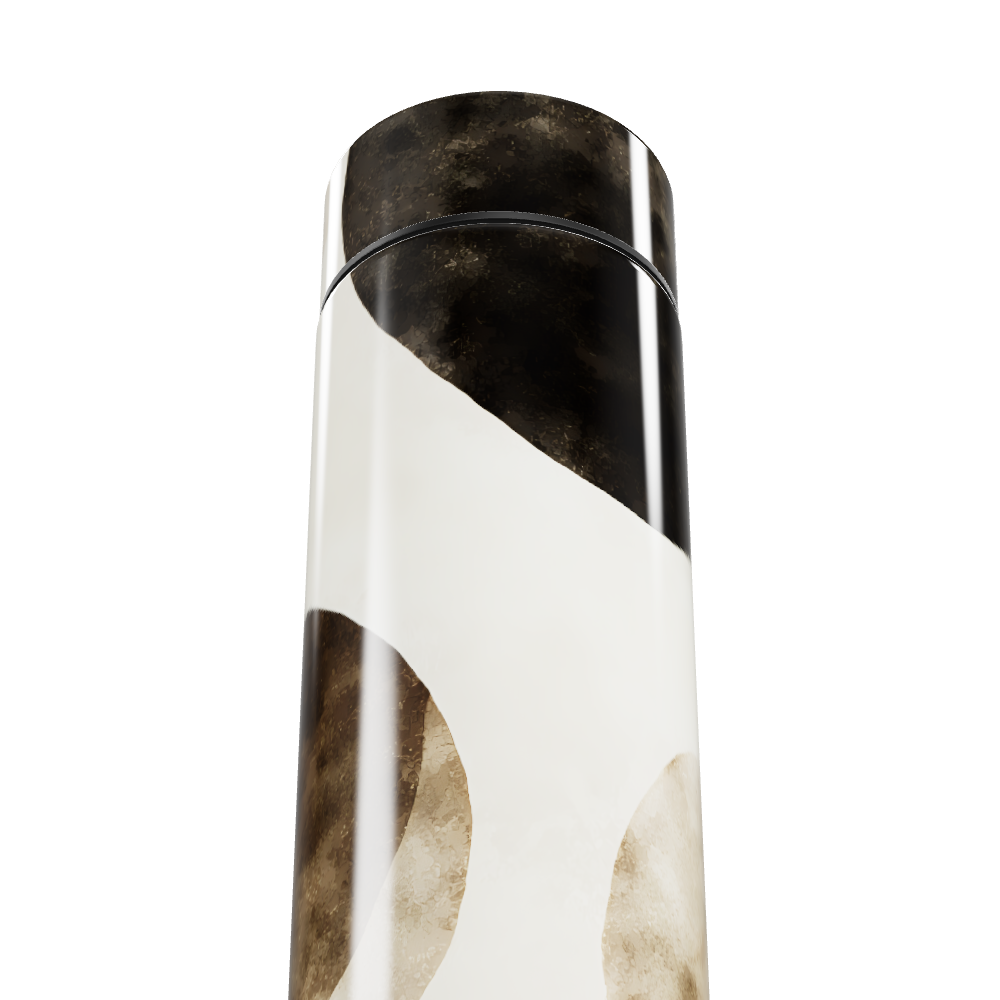 Garrafa Térmica Touch - Preto e Branco Texturizado