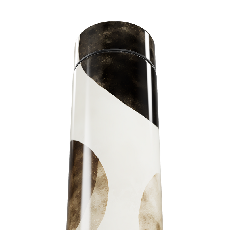 Garrafa Térmica Touch - Preto e Branco Texturizado