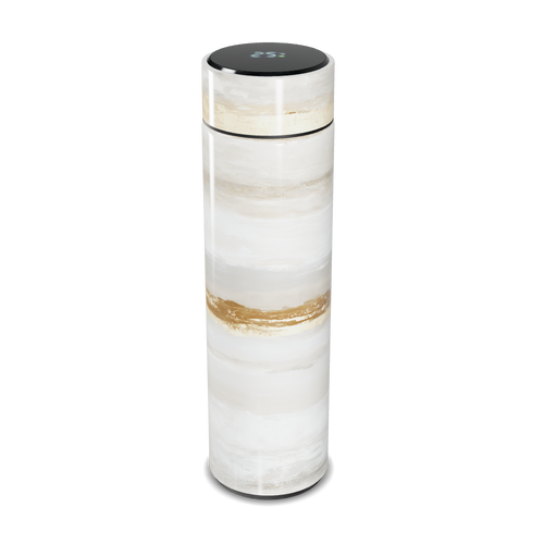 Garrafa Térmica Touch - Mármore Branco Digital