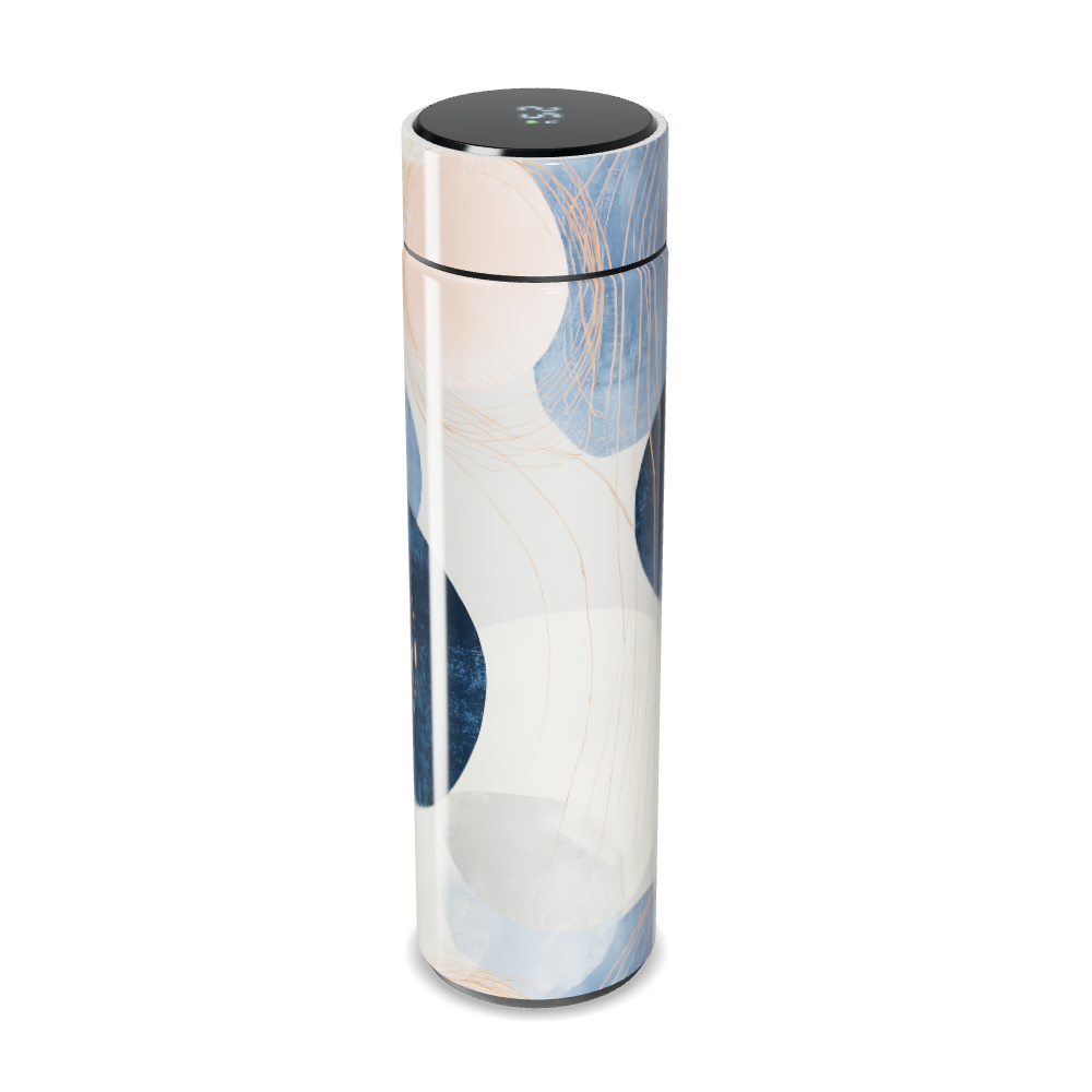 Garrafa Térmica Touch - Estampa Azul e Bege