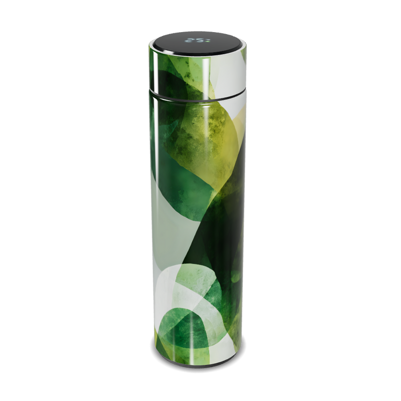 Garrafa Térmica Touch - Verde Abstrato