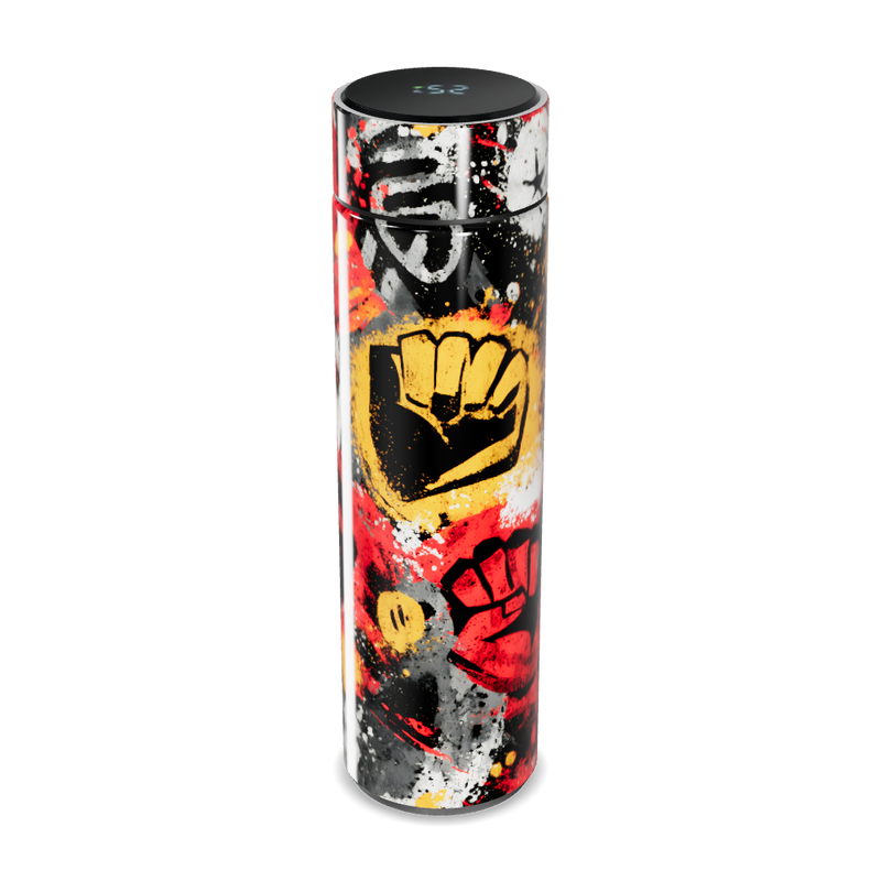 Garrafa Térmica Touch - Estampa Colorida Abstrata