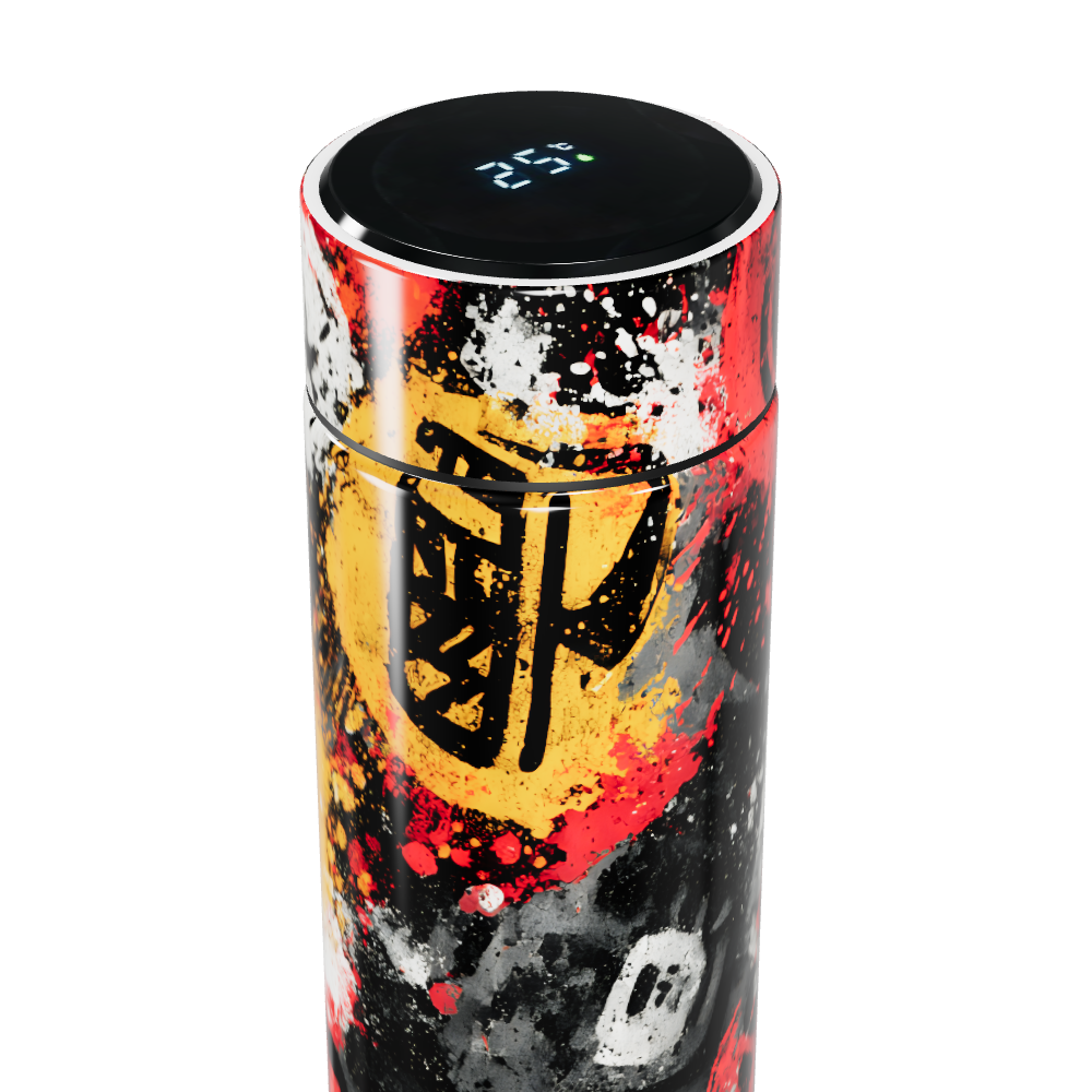 Garrafa Térmica Touch - Estampa Colorida Abstrata