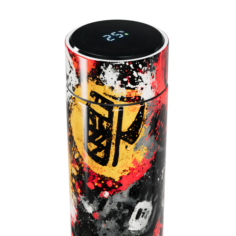 Garrafa Térmica Touch - Estampa Colorida Abstrata