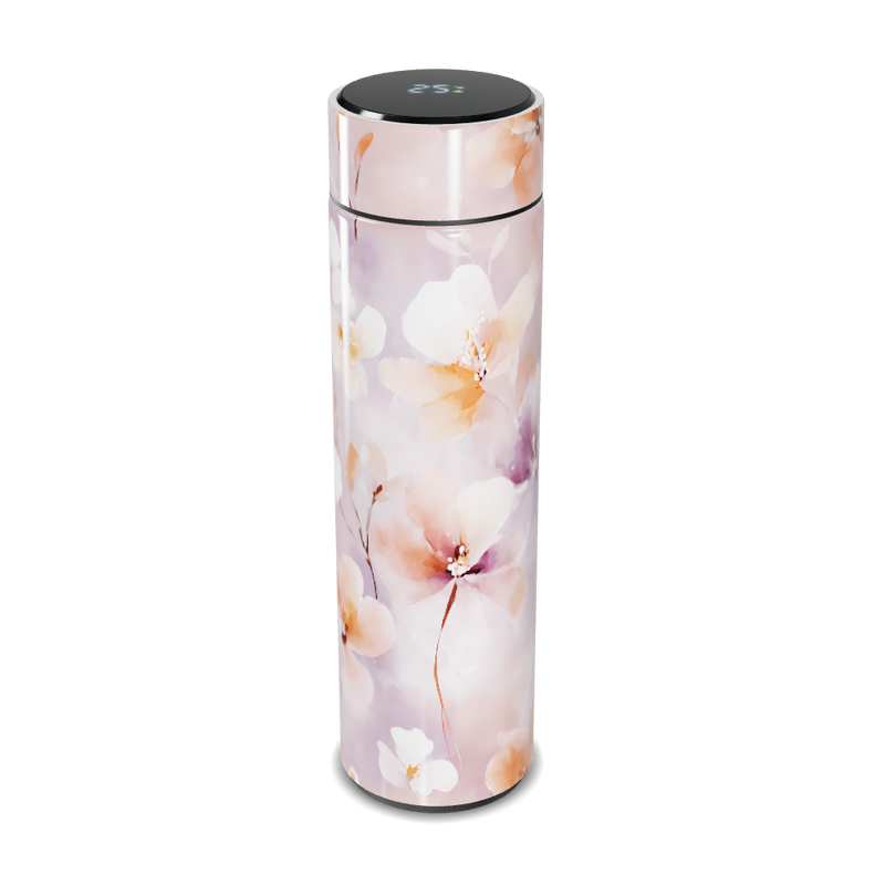 Garrafa Térmica Touch - Floral Rosa Digital