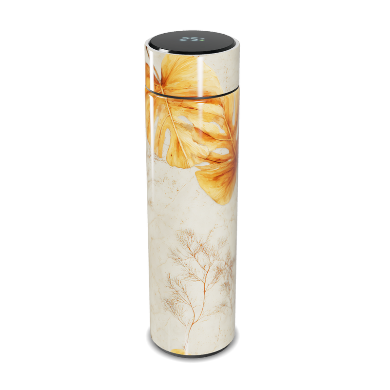 Garrafa Térmica Touch - Floral Bege