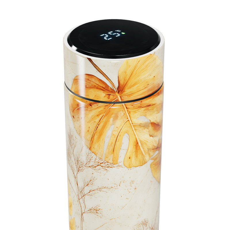 Garrafa Térmica Touch - Floral Bege