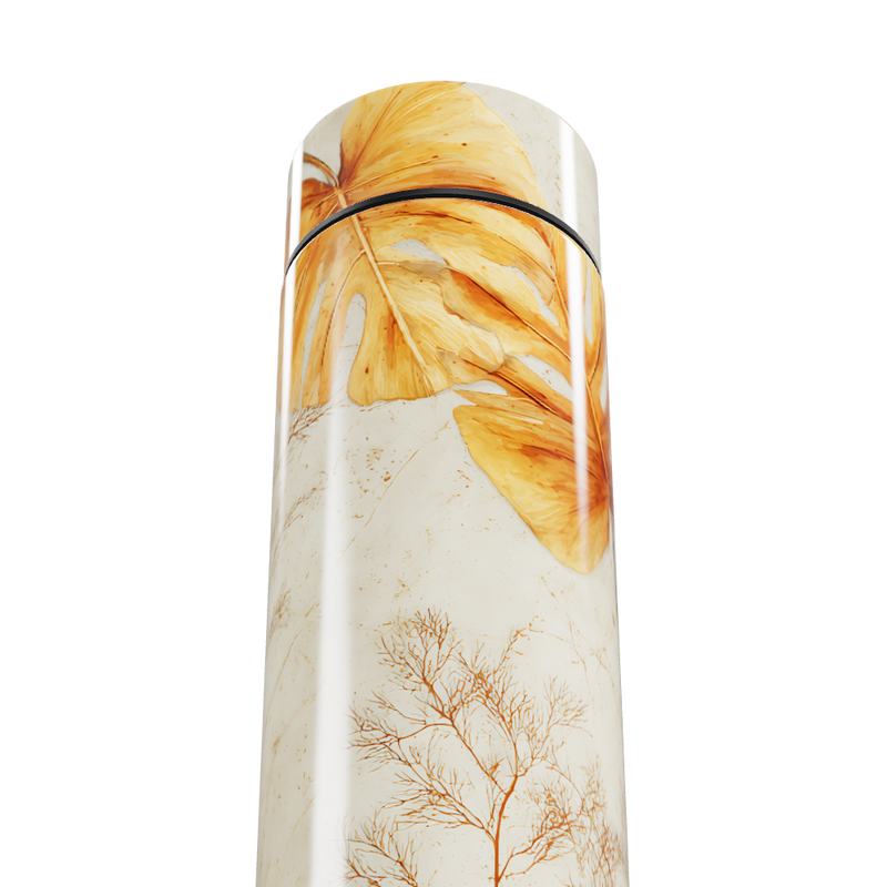 Garrafa Térmica Touch - Floral Bege