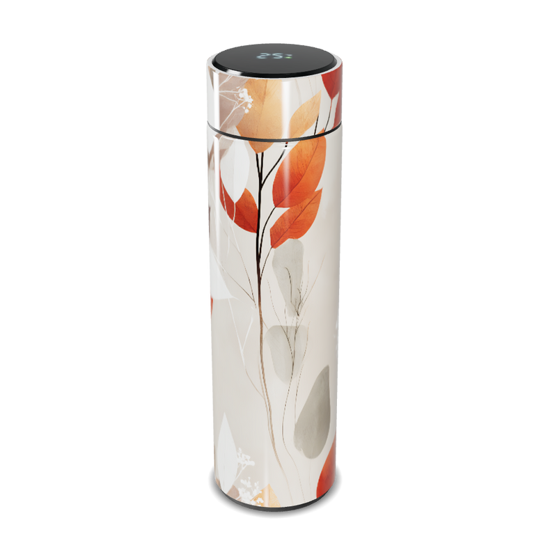 Garrafa Térmica Touch - Floral Folhas Outono