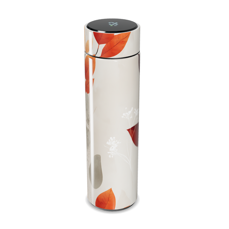 Garrafa Térmica Touch - Floral Folhas Outono