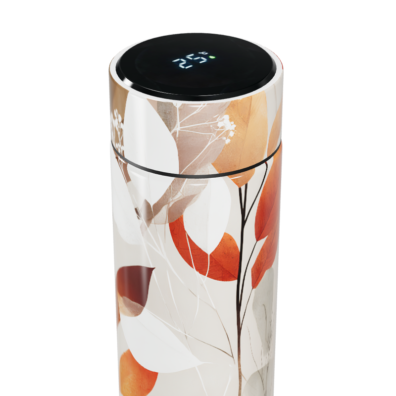 Garrafa Térmica Touch - Floral Folhas Outono
