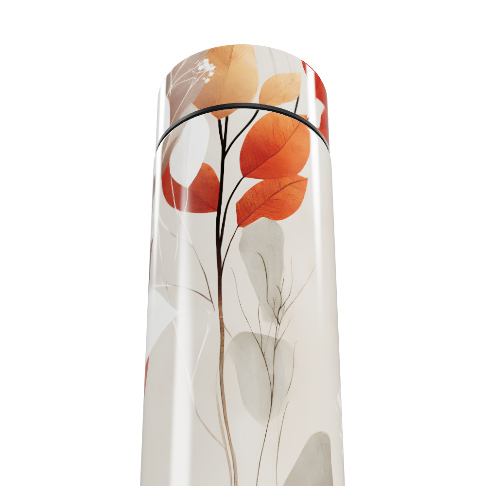 Garrafa Térmica Touch - Floral Folhas Outono