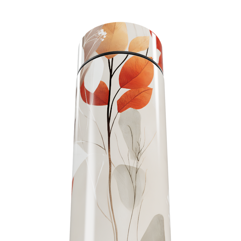 Garrafa Térmica Touch - Floral Folhas Outono