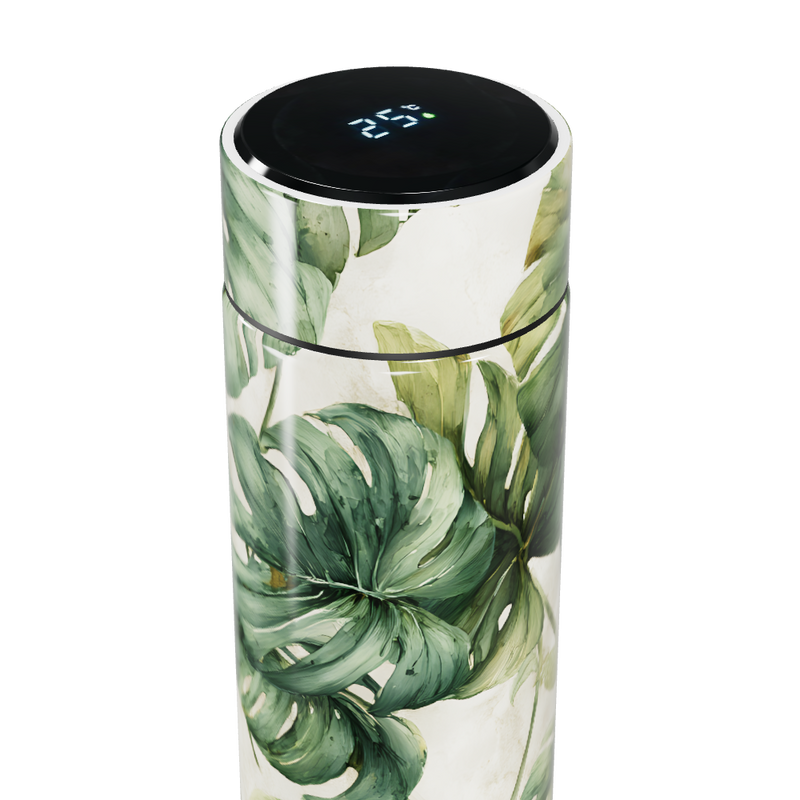 Garrafa Térmica Touch - Folhagem Verde