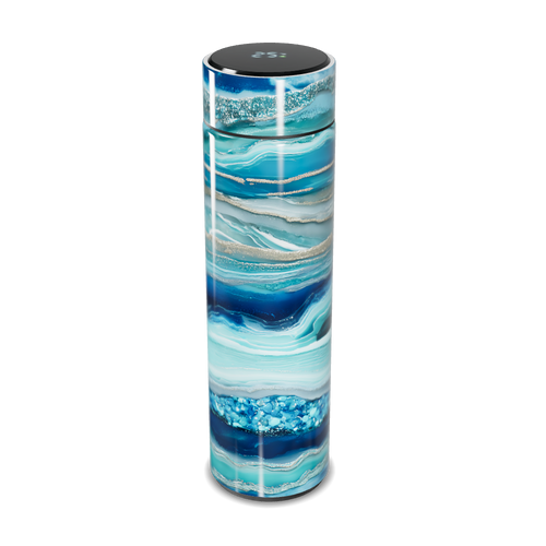 Garrafa Térmica Touch - Azul Marmorizada