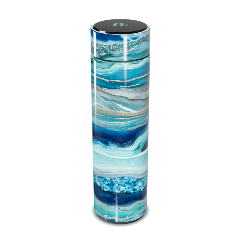 Garrafa Térmica Touch - Azul Marmorizada