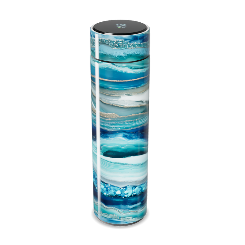 Garrafa Térmica Touch - Azul Marmorizada