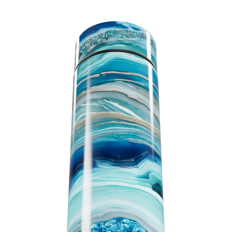 Garrafa Térmica Touch - Azul Marmorizada