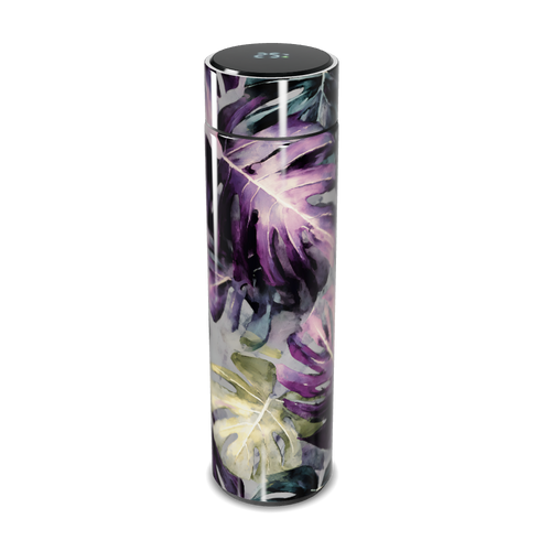 Garrafa Térmica Touch - Folhas Roxas