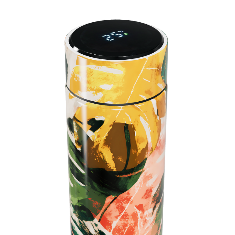 Garrafa Térmica Touch - Estampa Tropical Colorida