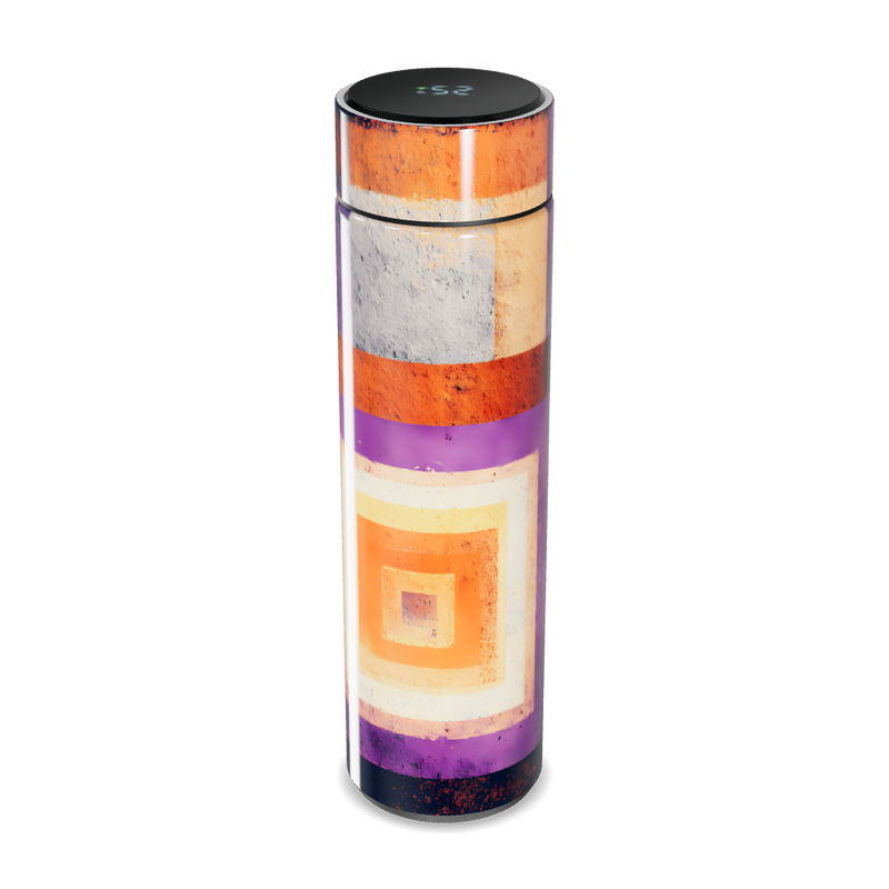 Garrafa Térmica Touch - Listras Coloridas