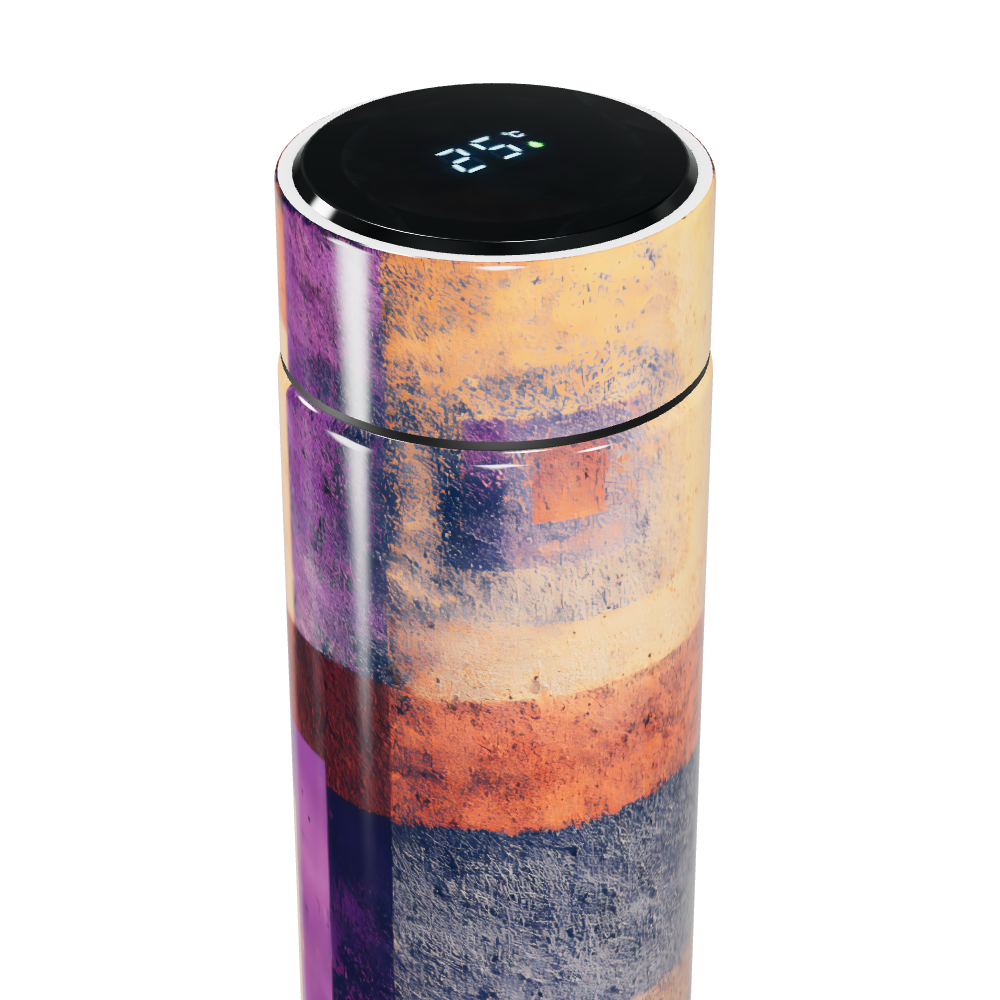 Garrafa Térmica Touch - Listras Coloridas