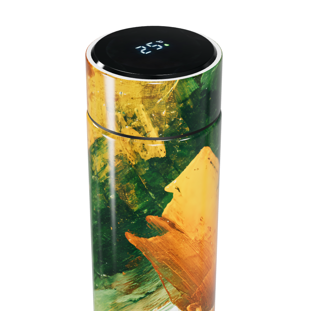 Garrafa Térmica Touch - Estampa Colorida Inox