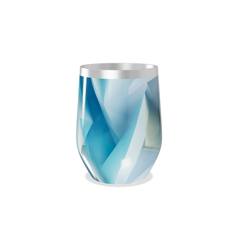 Copo Térmico Slim - Azul Geométrico Inox