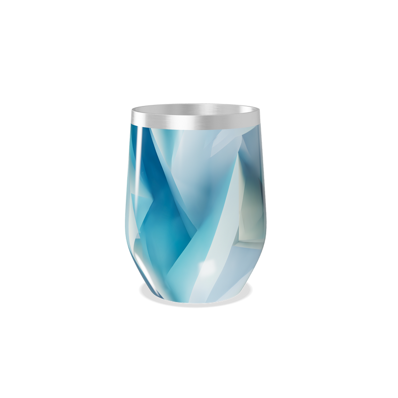 Copo Térmico Slim - Azul Geométrico Inox