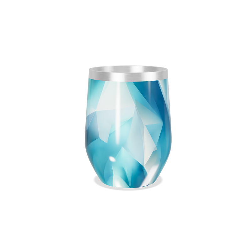 Copo Térmico Slim - Azul Geométrico Inox