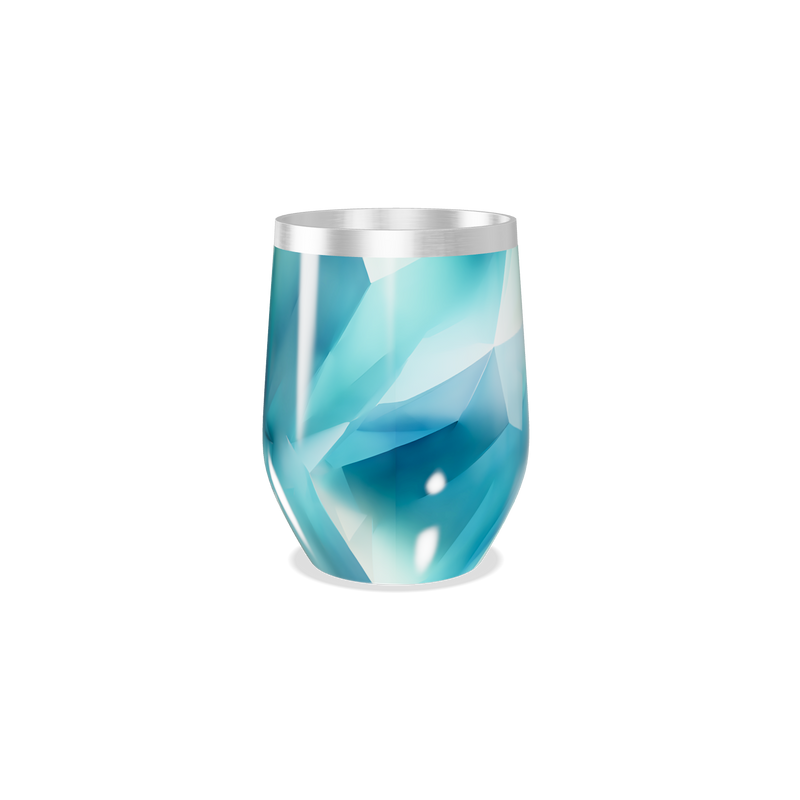 Copo Térmico Slim - Azul Geométrico Inox