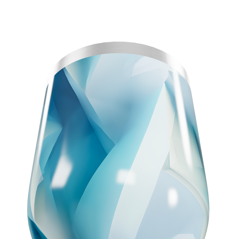 Copo Térmico Slim - Azul Geométrico Inox