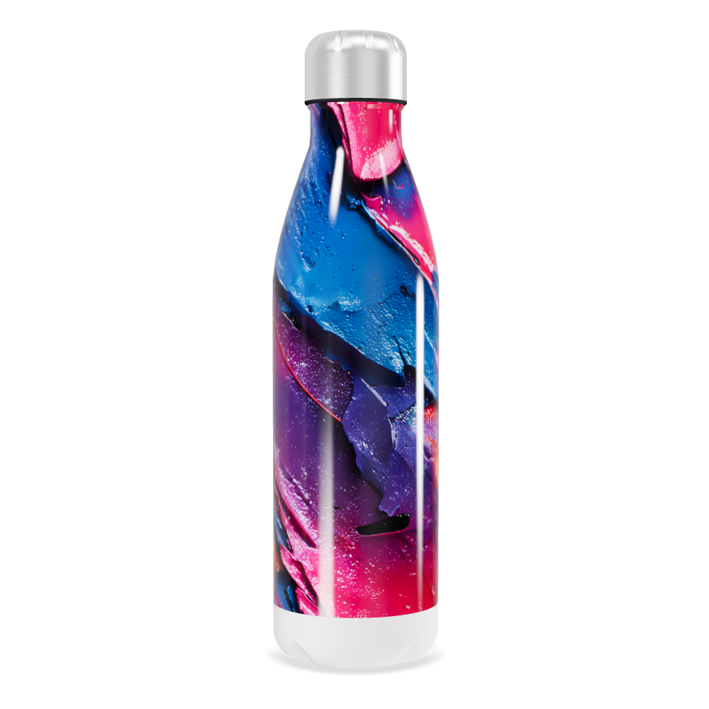 Garrafa Inox - Estampa Colorida Abstrata