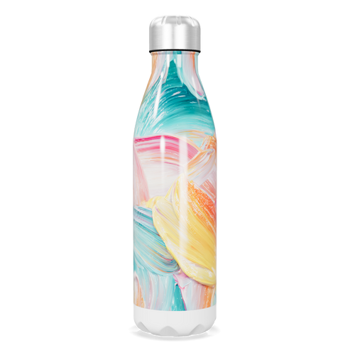 Garrafa Inox - Estampa Colorida Abstrata