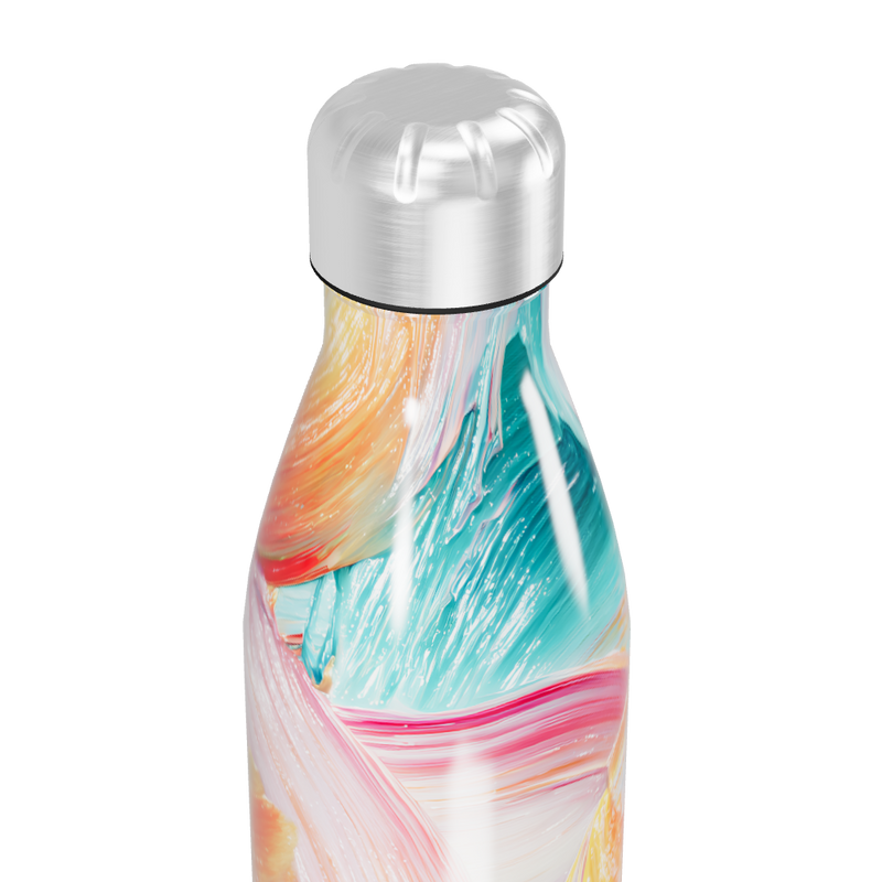 Garrafa Inox - Estampa Colorida Abstrata