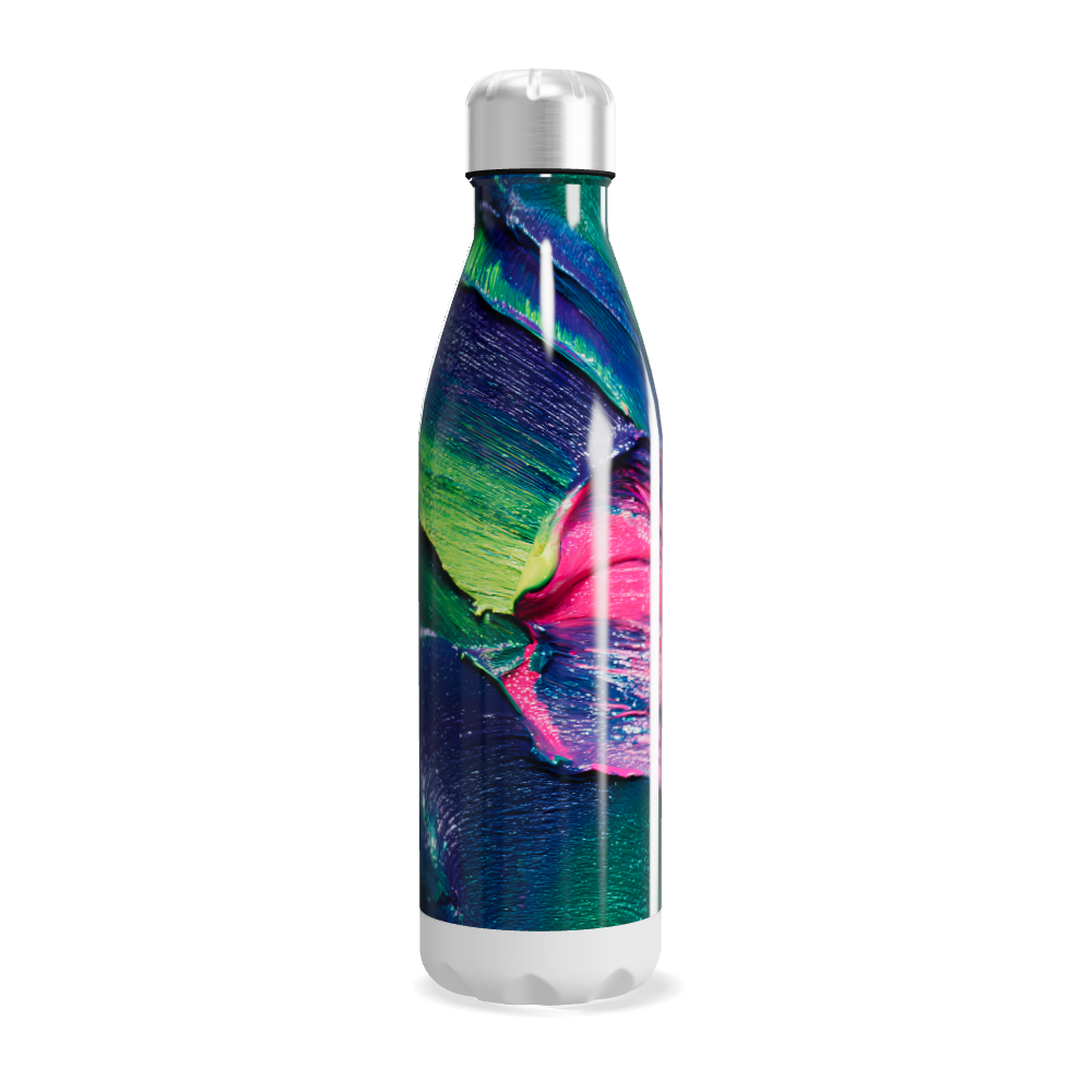 Garrafa Inox - Estampa Colorida Abstrata