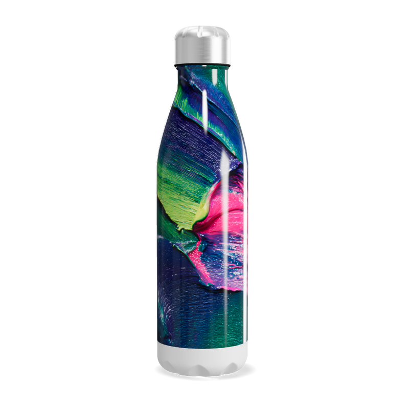 Garrafa Inox - Estampa Colorida Abstrata