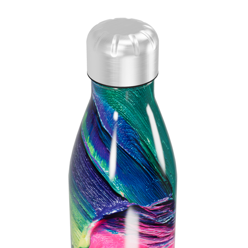 Garrafa Inox - Estampa Colorida Abstrata