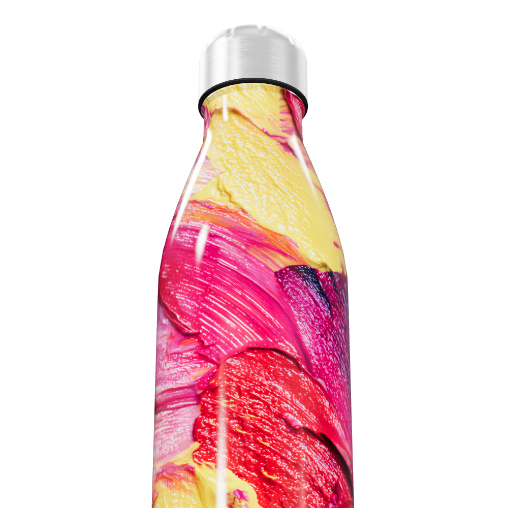 Garrafa Inox Design Colorido